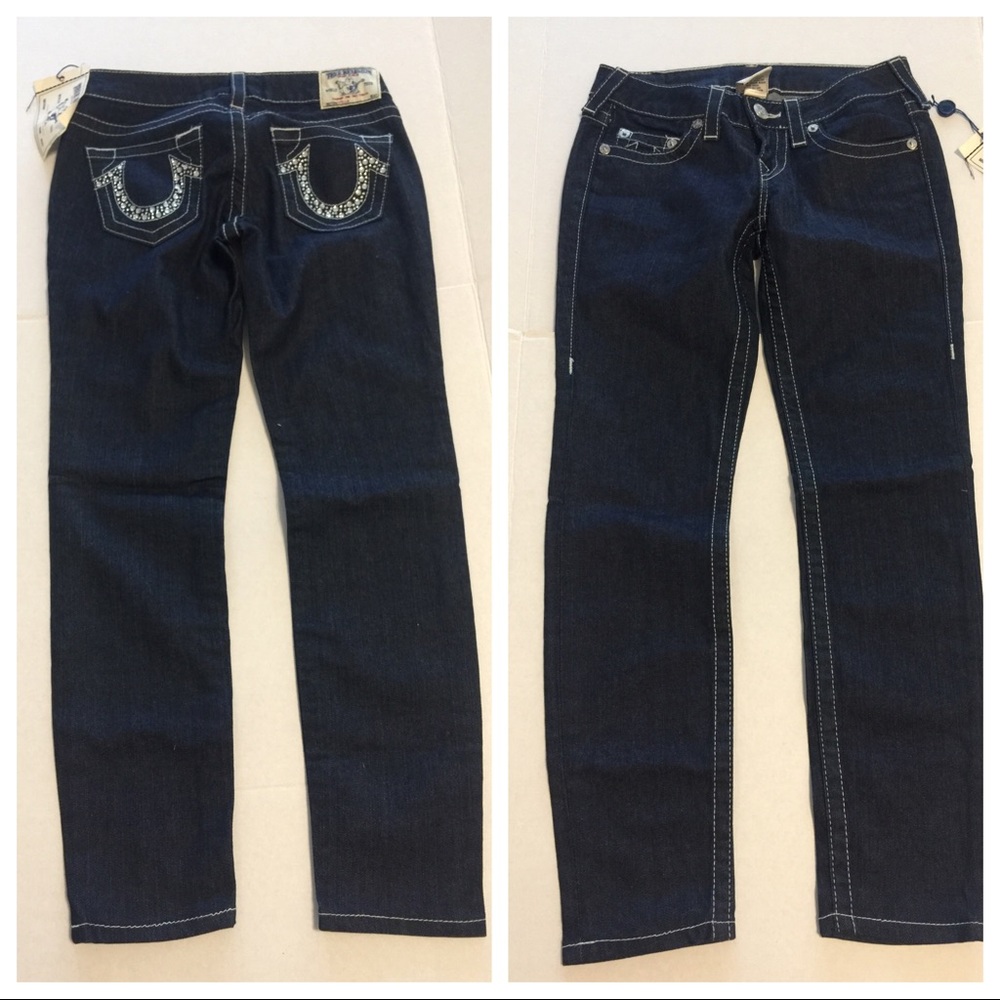 True Religion Jeans Stella 26 skinny dark
